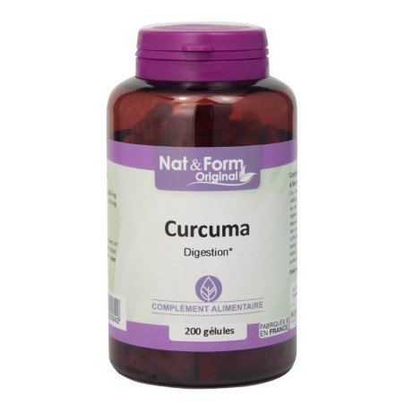 Curcuma digestion 200 gélules Nat et Form original